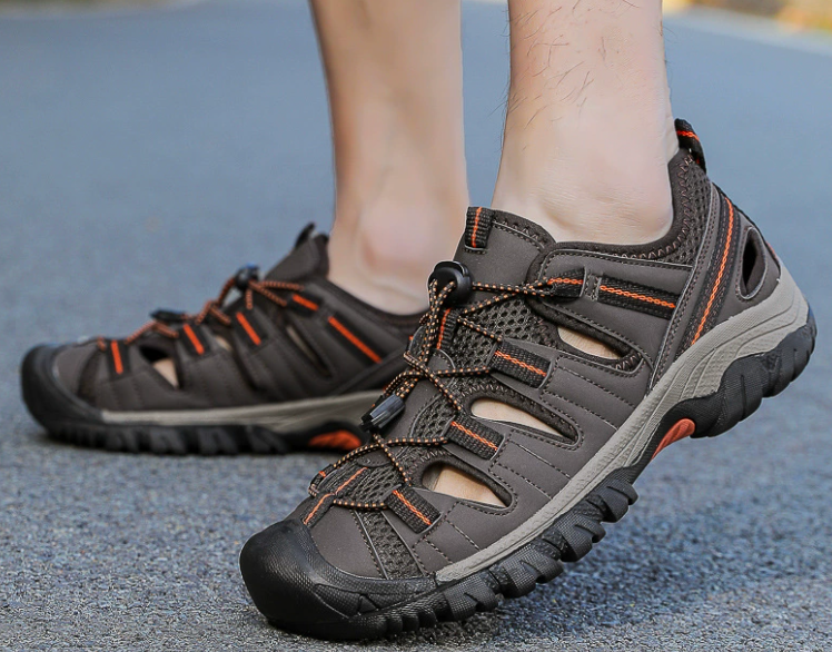 Rootstep RockShield I – Outdoor sandals with a closed-toe design and an ergonomic insole (Unisex)
