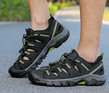 Rootstep RockShield I – Outdoor sandals with a closed-toe design and an ergonomic insole (Unisex)