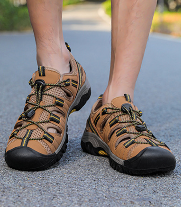 Rootstep RockShield I – Outdoor sandals with a closed-toe design and an ergonomic insole (Unisex)