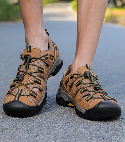Rootstep RockShield I – Outdoor sandals with a closed-toe design and an ergonomic insole (Unisex)