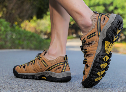 Rootstep RockShield I – Outdoor sandals with a closed-toe design and an ergonomic insole (Unisex)