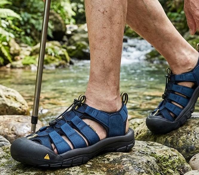 Rootstep Cascade – Orthopedic sandals with a wide toe box and arch support for all-day comfort (Unisex)