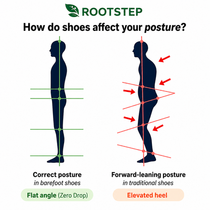 Rootstep Strenght – barefoot footwear that relieves foot pain, helps prevent falls, and improves balance during long walks (Unisex)