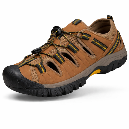 Rootstep RockShield I – Outdoor sandals with a closed-toe design and an ergonomic insole (Unisex)